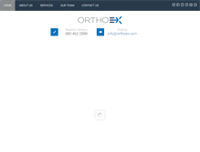 Tablet Screenshot of orthoex.com